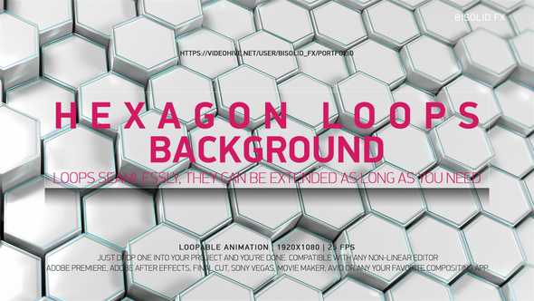 Hexagon Loops Background