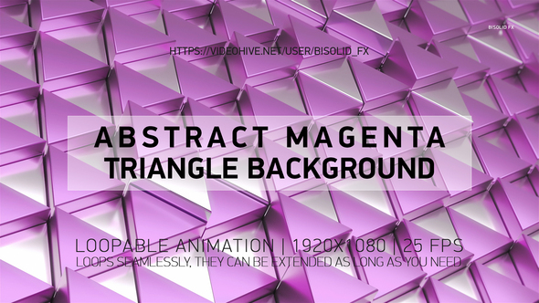 Abstract Magenta Triangle Background