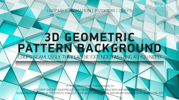 3D Geometric Pattern Background