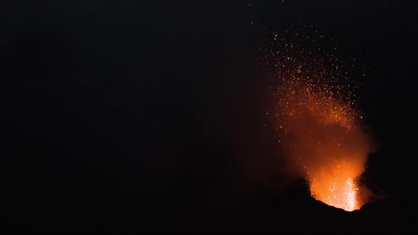 Volcano sicily stromboli lava active italy mountain explosive smoke