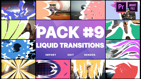 Liquid Transitions Pack 09 | Premiere Pro MOGRT