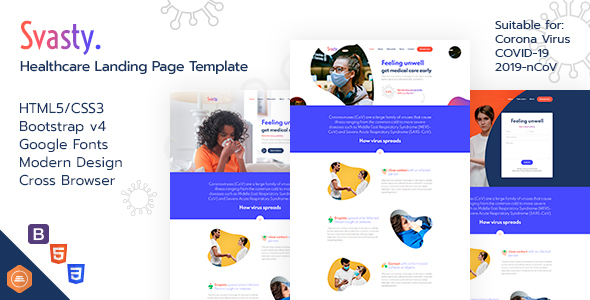 Svasty Healthcare Landing Page Template