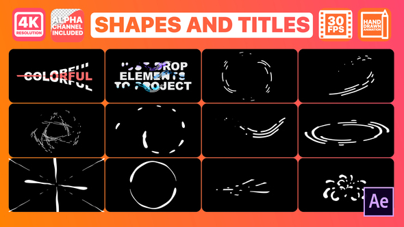 Shapes And Titles | After Effects