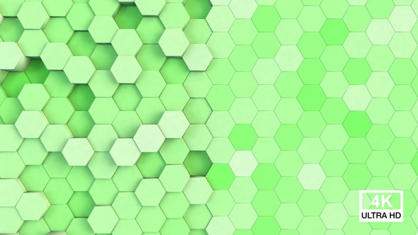 Hexagonal Background Green