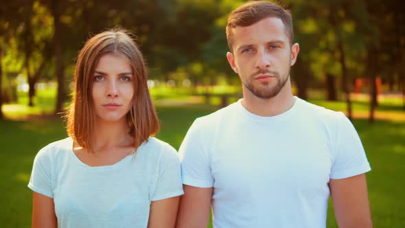 Couple Wearing Casual Clothes