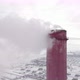 White Smoke From A Chimney On A Winter Background - VideoHive Item for Sale