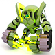 3d Model of a Robot for games and toys green - 3DOcean Item for Sale