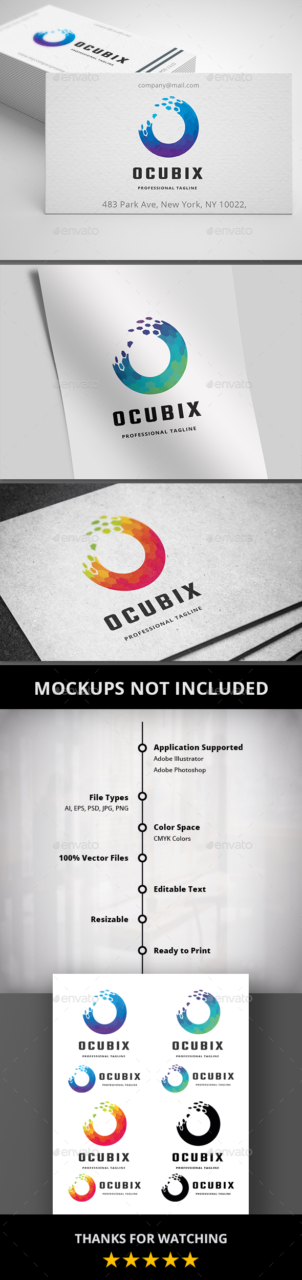 Ocubic Pixel Letter O Logo