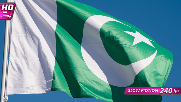 Pakistani Flag Wiggles The Wind