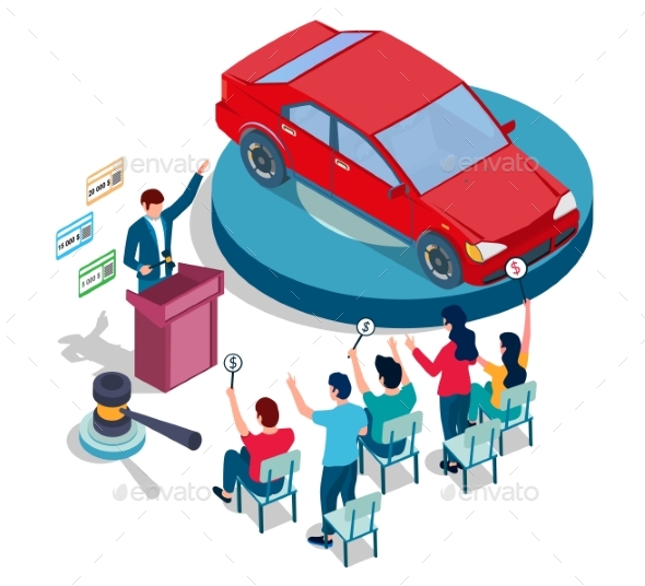 Car Auction and Bidding Vector Concept for Web
