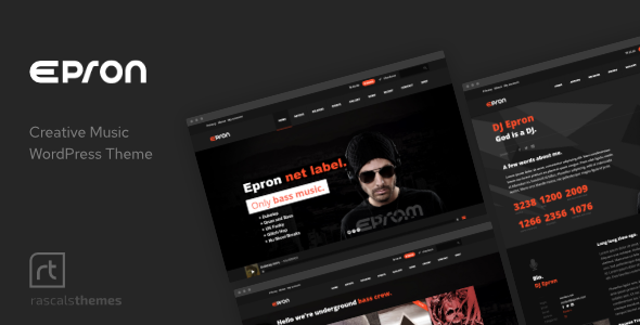 Epron - responsywna muzyka i wydarzenia WordPress Theme