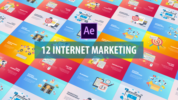 Internet Marketing - Flat Animation alt