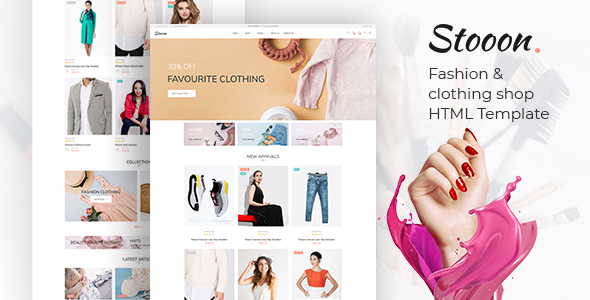 Stooon – Fashion & clothing shop html Template