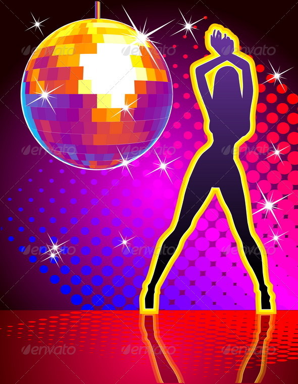 Disco Party Background