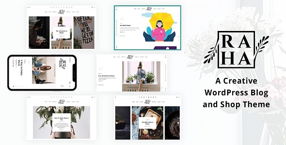 Raha – Creative WordPress Theme Preview