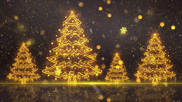 Christmas Trees Background 8