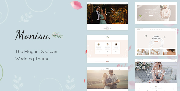 Monisa – Elegant & Clean Wedding Theme