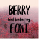 Berry Brush Handwriting Font. Brush Textured Sans Serif Font - GraphicRiver Item for Sale