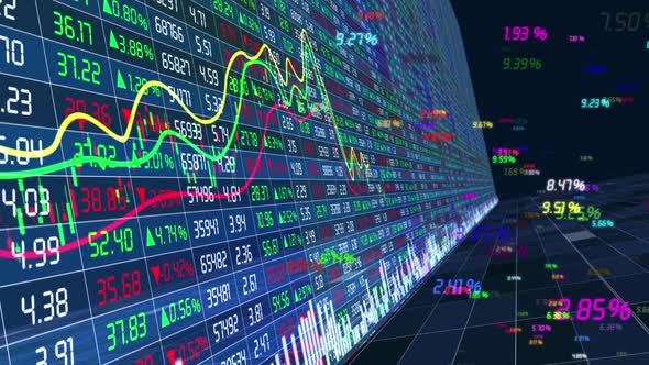 Trend Curve Chart Of Financial Securities And Stock Market