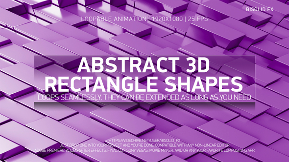 Abstract 3D Rectangle Shapes