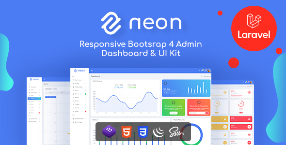 Neon - Bootstrap + Laravel Admin Dashboard Template