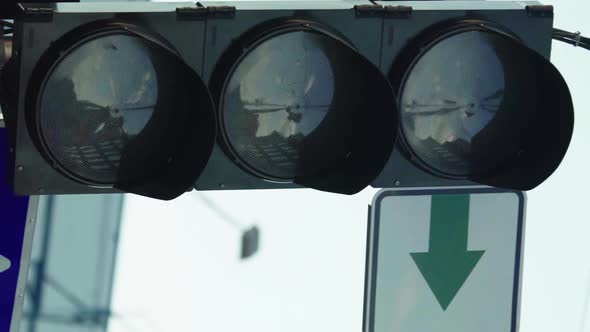 Traffic Light on the Road During the Day Vertical Video