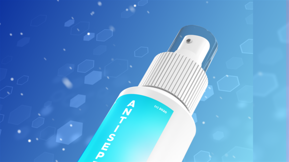 Hand Sanitizer Mockup Intro