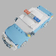 Blue Police Car - 3DOcean Item for Sale