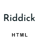 Riddick - Personal Portfolio Template - ThemeForest Item for Sale