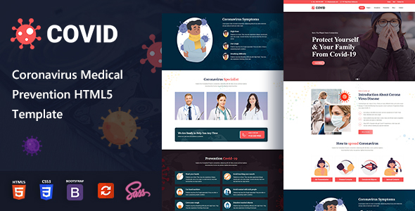 Covid - Coronavirus Medical HTML Template