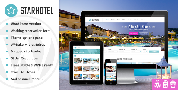 Starhotel - motyw Hotel WordPress