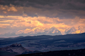 Mountain range landscape view with Spis castle at sunrise, High Tatras, Slovakia - PhotoDune Item for Sale