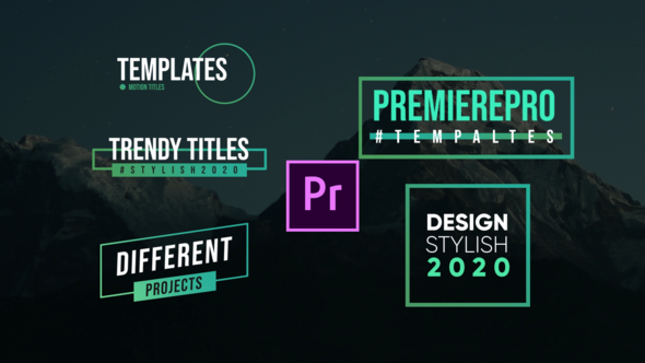 Modern Titles- Premiere Pro