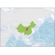 Peoples Republic of China Location on Asia Map - GraphicRiver Item for Sale
