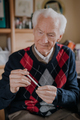 Old Man Holding Thermometer in hand Covid-19 - PhotoDune Item for Sale