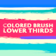 Colored Brush Lower Thirds - VideoHive Item for Sale