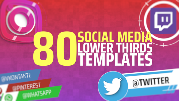 Stylish Social Media Lower Thirds alt