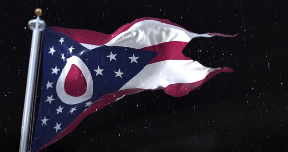 Flag of American State of Ohio