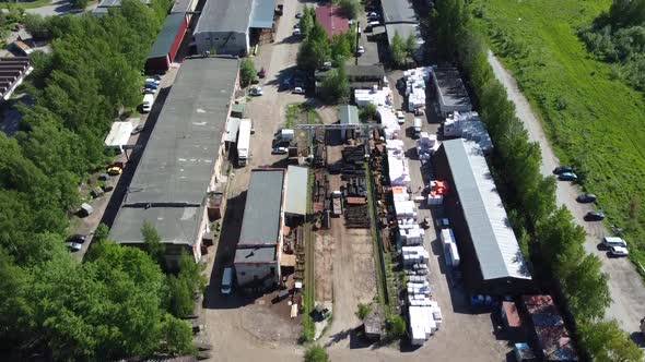 Flying a Quadcopter Over an Industrial Area