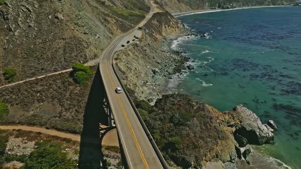 Bixby Creek Bridge on the Big Sur coast of California. Big Little Lies