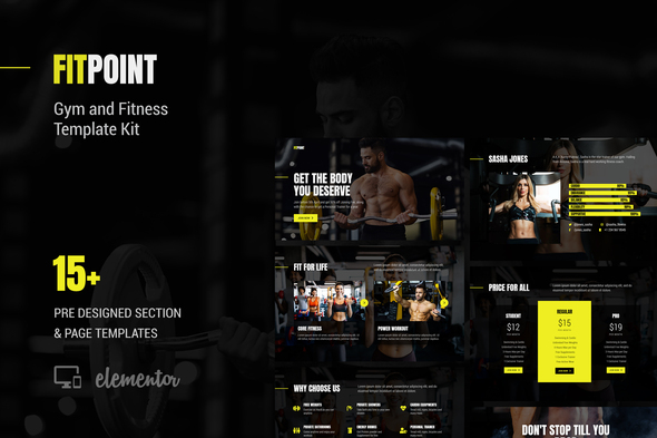 Fit Point - Gym & Fitness Template Kit