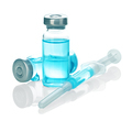 Medicine bottle for injection, medical glass vials and syringe for vaccination. Coronavirus concept. - PhotoDune Item for Sale