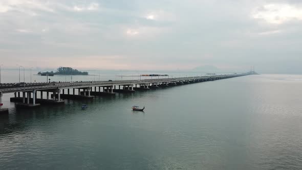 Fishing boat and traffic 