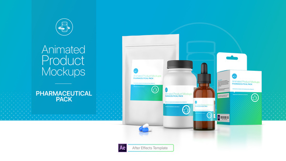 Animated Product Mockups - Pharmaceutical Pack