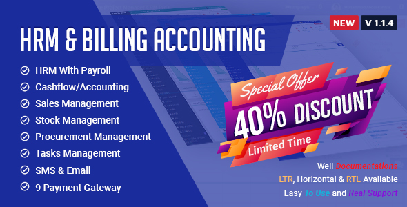 HRM With Billing & Accounting Software