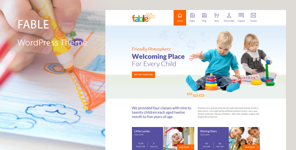 Fable - Children Kindergarten WordPress Theme