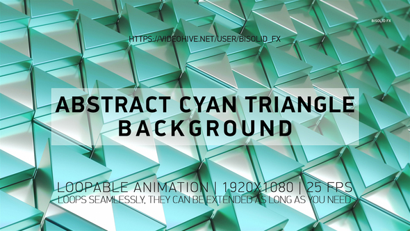 Abstract Cyan Triangle Background