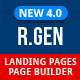 RGen | HTML Landing Pages with Builder - ThemeForest Item for Sale