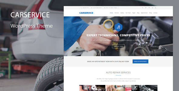 Serwis samochodowy - Motyw WordPress dla mechaników samochodowych