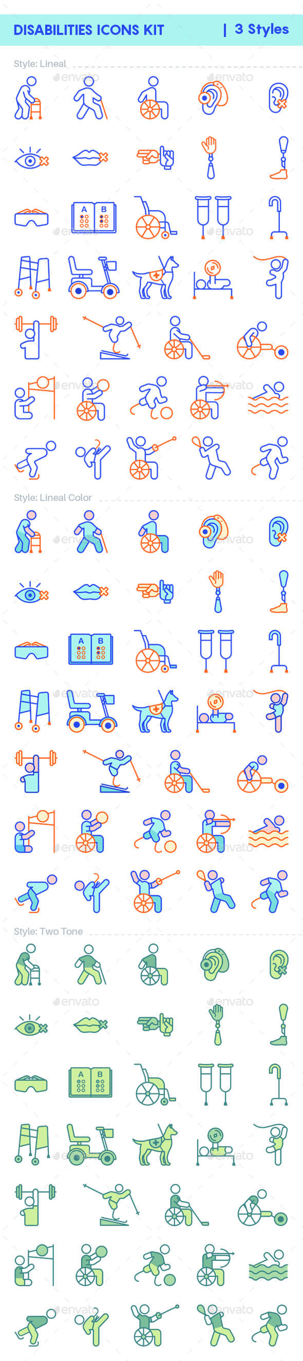 Disability Icons Kit